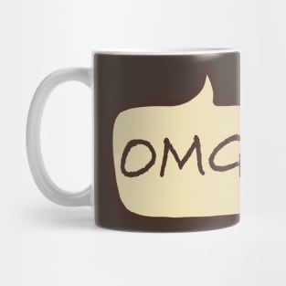 Omg balloon text Mug